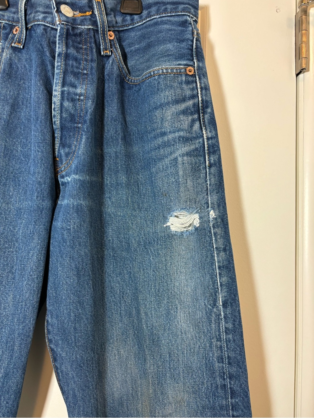 Levi's 501 Men's Blue Relaxed Straight Jeans - Picture 4 of 11